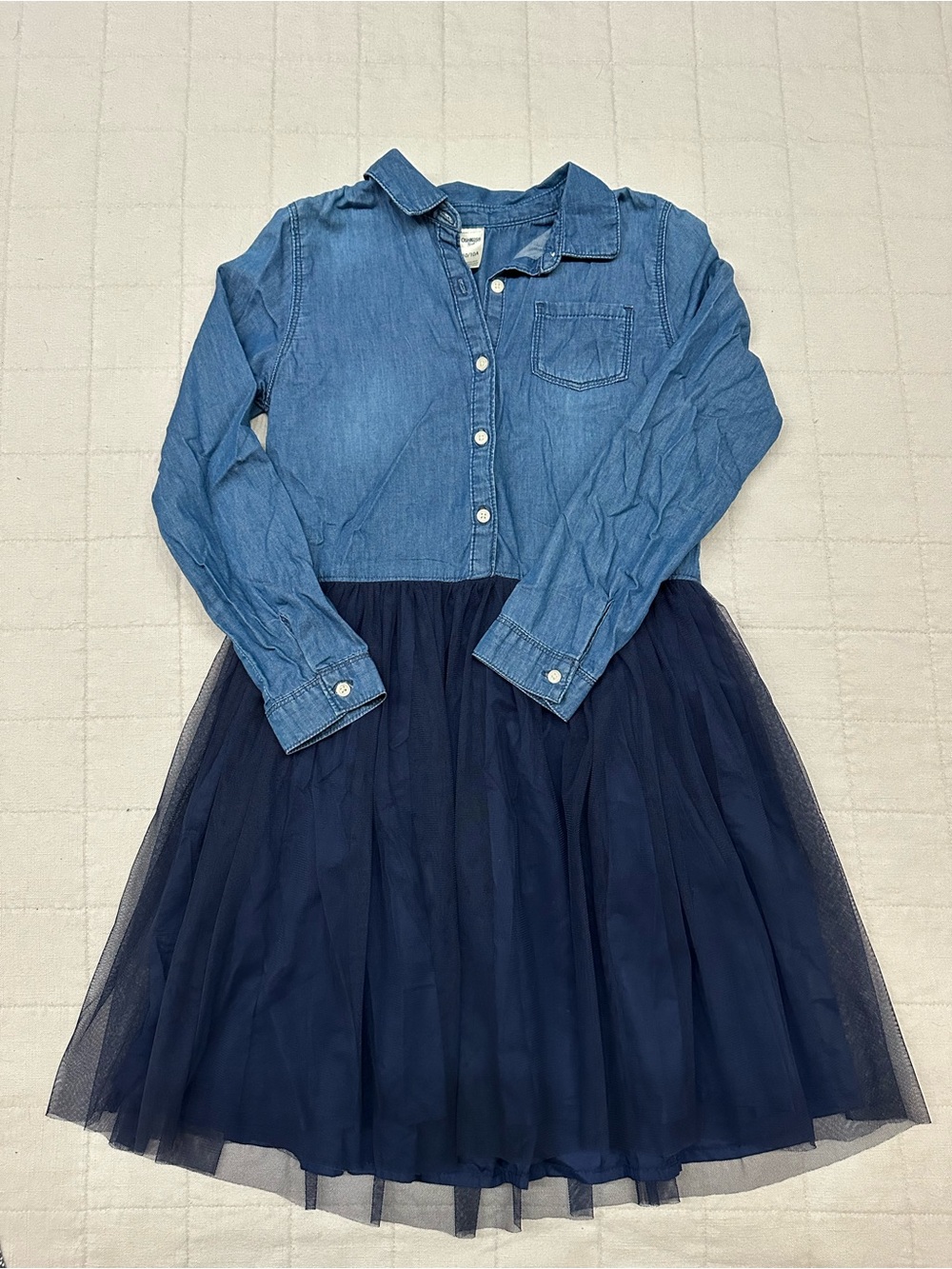 Oshkosh, Denim and Tulle Dress, size 10